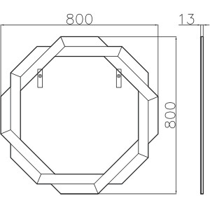 Зеркало настенное  50SX-23008