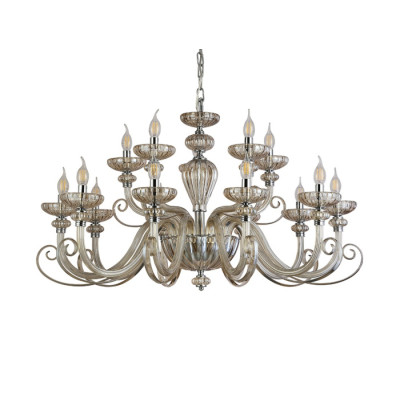 Подвесная люстра Annette 8620+5/C chrome cognac