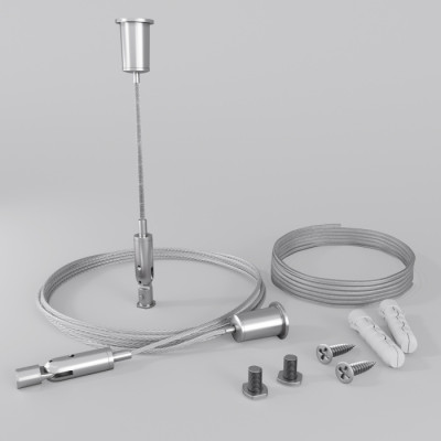 Подвесной комплект Радиусный профиль ALM-3535R-PE-2M