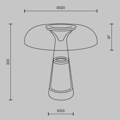 Интерьерная настольная лампа Artefact MOD484TL-L8BK